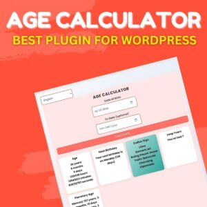 Age Calculator Plugin For WordPress